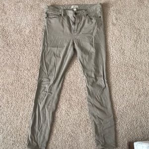 Tan Legging pants. Suede Material